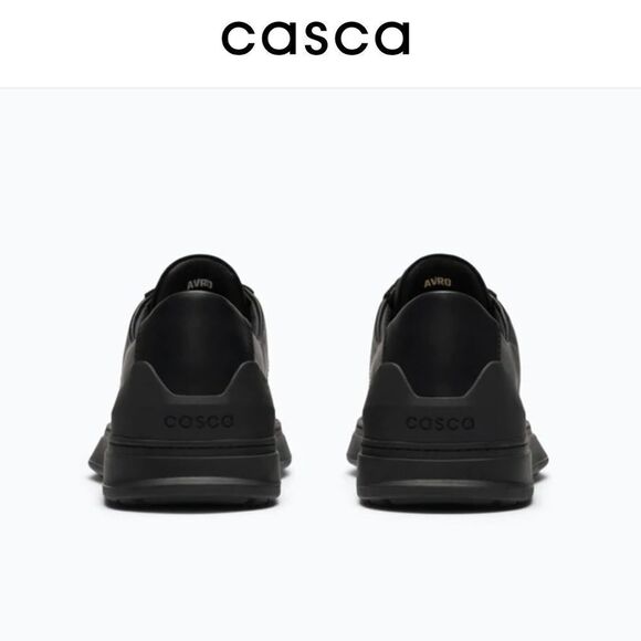 NEW Casca Avro Black Leather 3D Printed Premium Waterproof Sneaker Size 39/24.5 - Picture 7 of 16